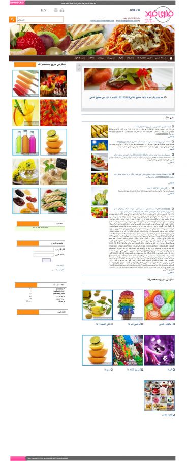 طراحی سایت شرکت فخری فود